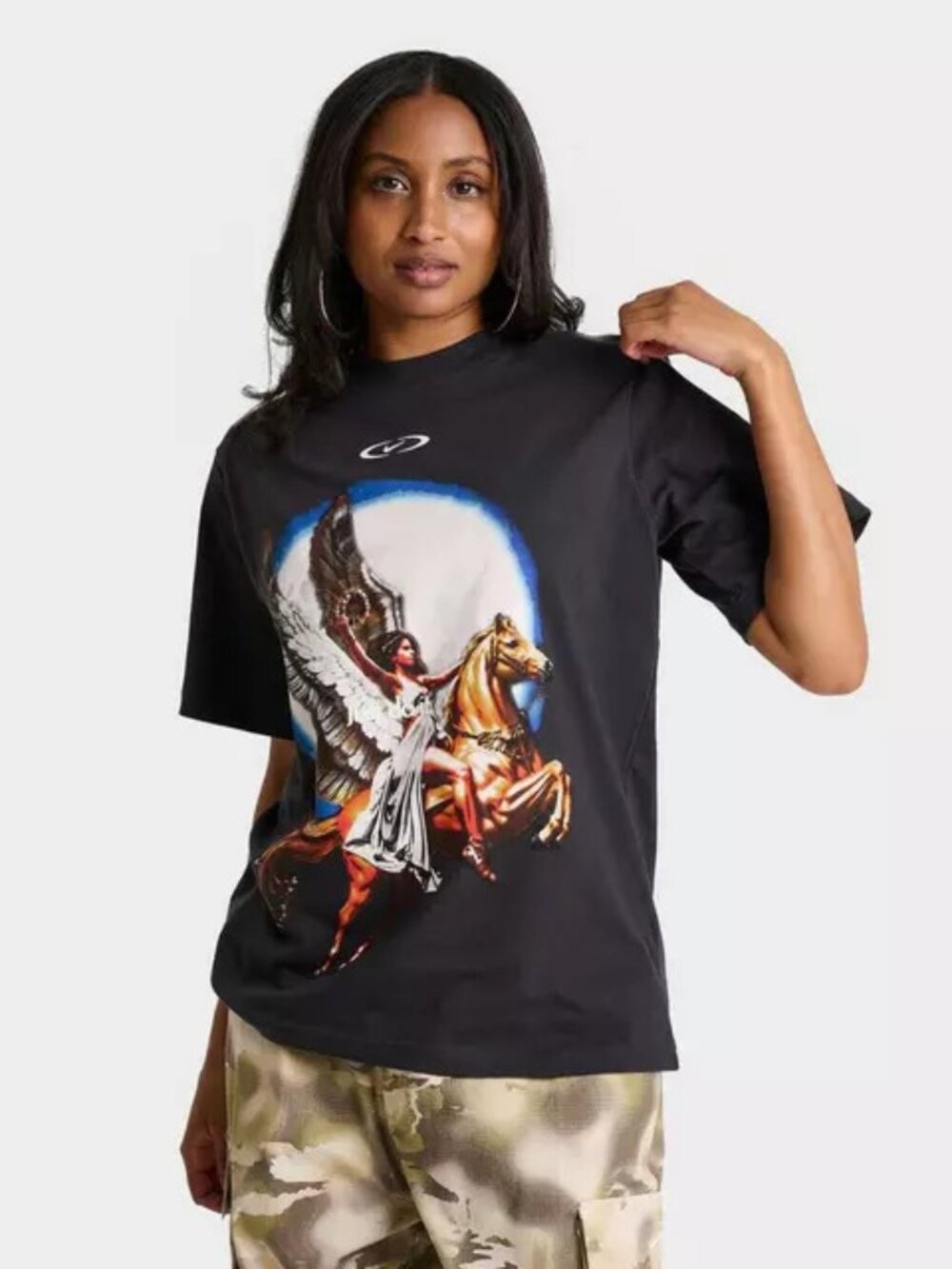 NWT Nike Sportwear Essential Oversized Women’s T-Shirt Tee - Black IB8933-045
